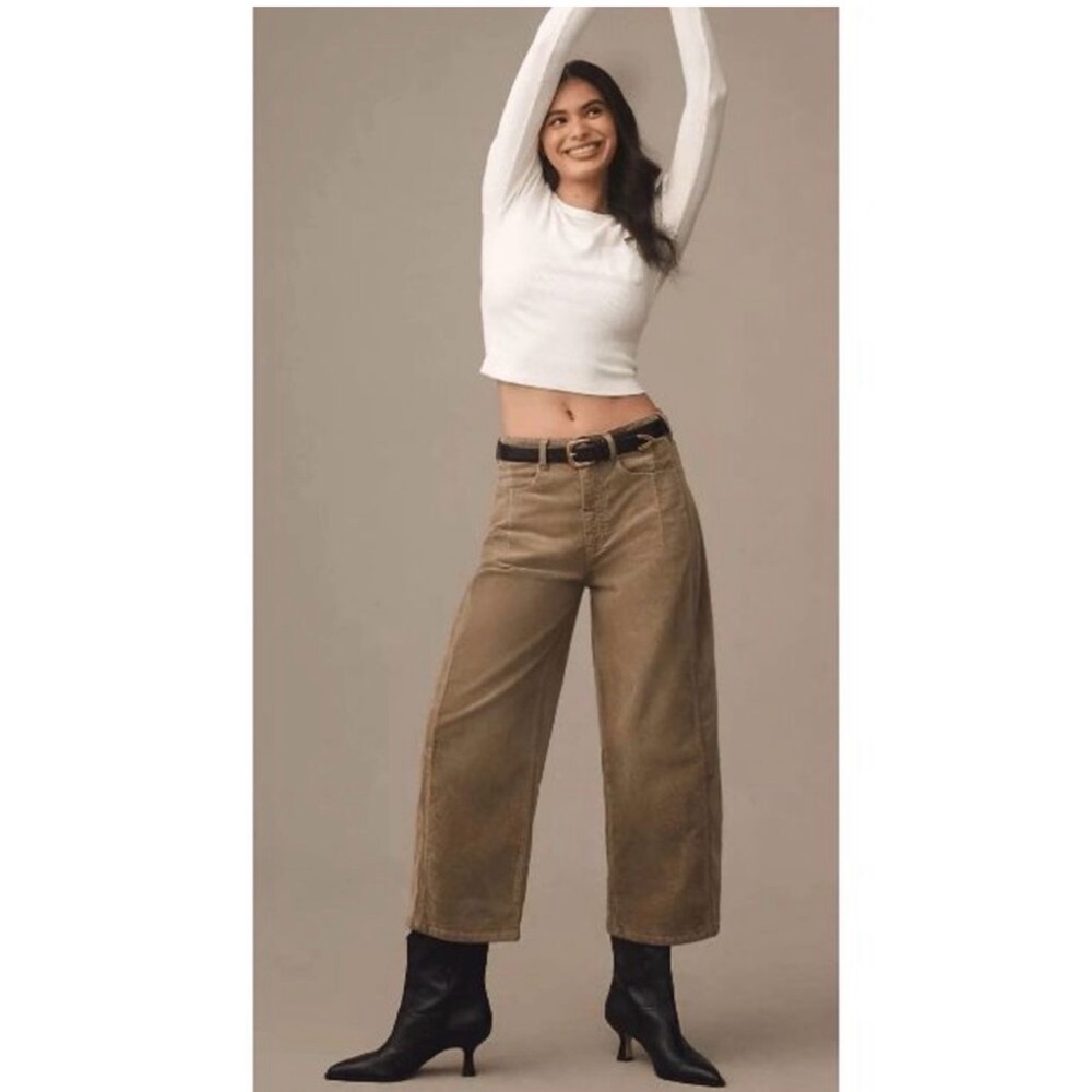 Pilcro Olive Corduroy Pants